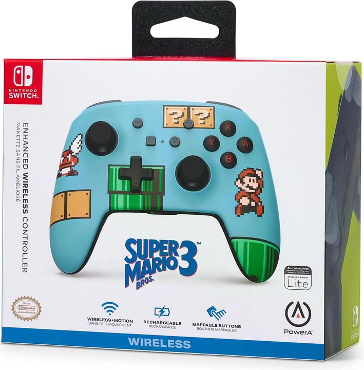 Immagine prodotto PowerA Alimentazione Un controller senza fili Super Mario Bros 3 (Switch, Switch Lite, Switch OLED)