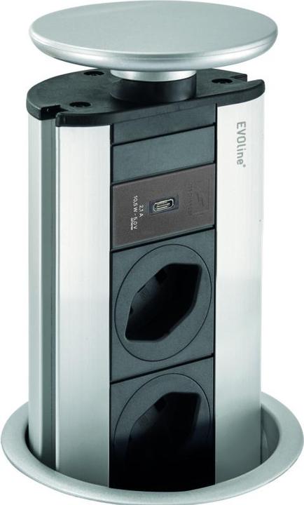 Image du produit Evoline Prises escamotables +AMIArg- PORT 230 V (3 x, Type 23, 3 m)