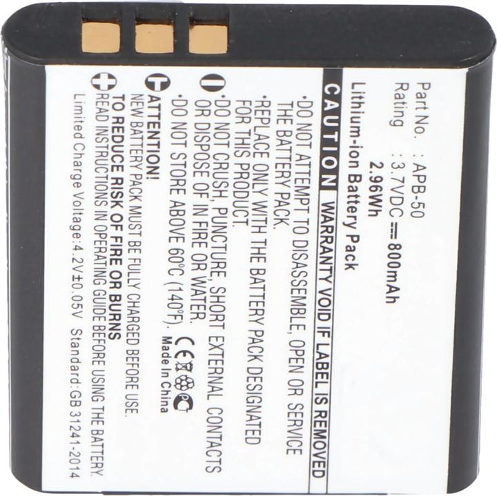 Actual product image AccuCell Battery APB-50 for Agfa Optima 147 APB-50 (Rechargeable battery)