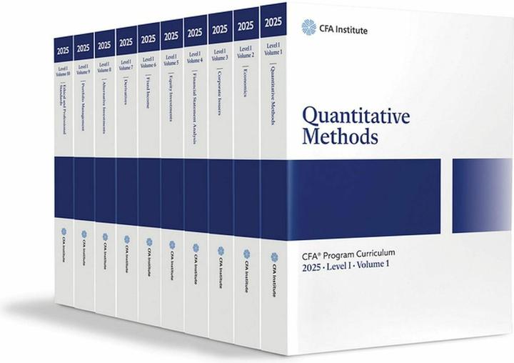 Actual product image 2025 Cfa Programme Curriculum Level I Box Set (English, Cfa Institute, 2024)
