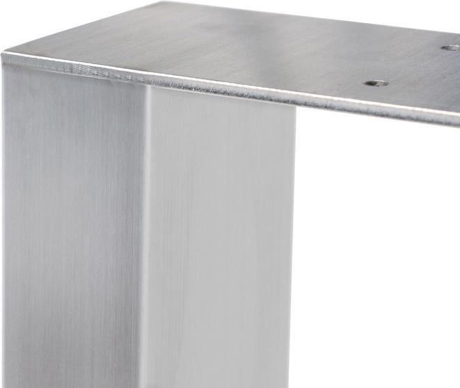 Actual product image CLP 2x Table legs Velden 80 cm stainless steel