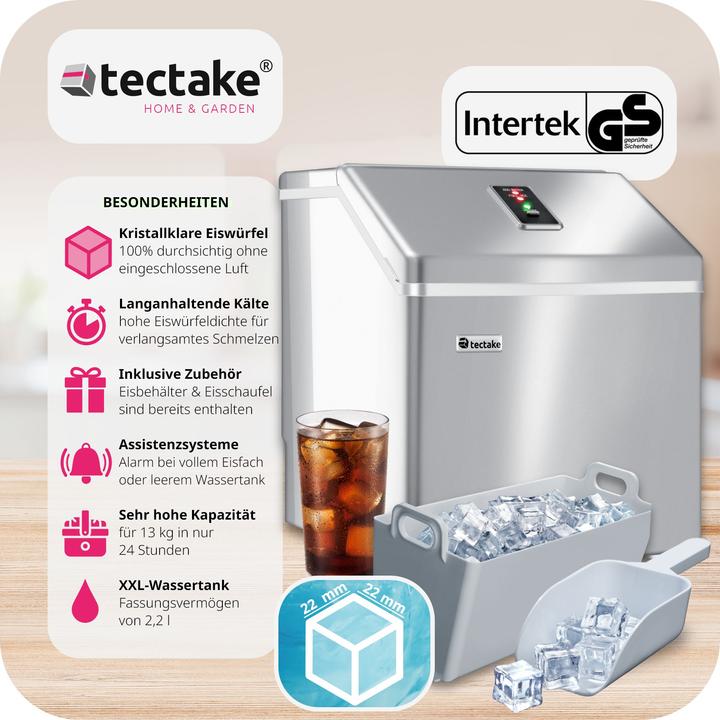 Produktbild tectake Eiswürfelmaschine (CH-Stecker)