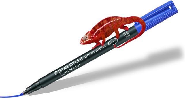 Actual product image Staedtler Lumocolor permanent (Blue, 2.50 mm, 1 x)