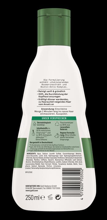 Produktbild Guhl Kraft + Fülle Shampoo 250ml (250 ml, Flüssiges Shampoo)