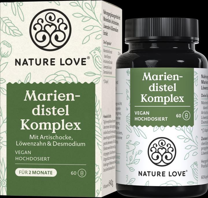 Produktbild Nature Love Mariendistel Komplex (60 Stück, Kapseln, 40 g)