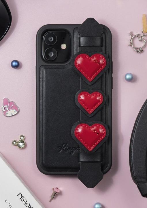 Image du produit Kingxbar Sweet Series étui décoré avec des cristaux Swarovski originaux iPhone 12 Pro Max noir (Apple iPhone 12 Pro Max)