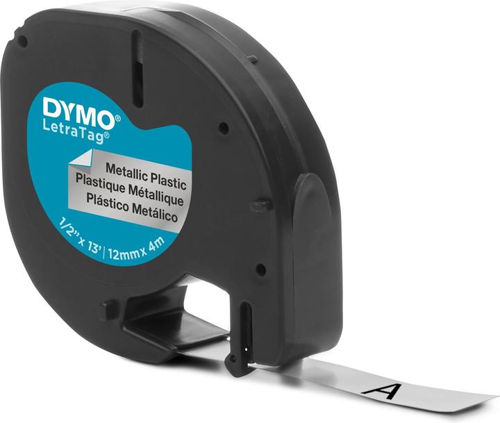 Produktbild Dymo Metallband schwarz auf silber (1.20 cm, Schwarz)