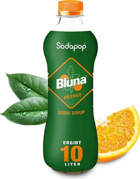 Actual product image Mysodapop BLUNA Orange Syrup 500ml for 10 litres