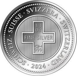 Creativations Piccolo Silbervreneli Münze Jahrgang 2024