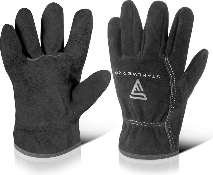 Produktbild Stahlwerk Schweisserhandschuhe hitzebeständig aus hochwertigem Spaltleder (XL)