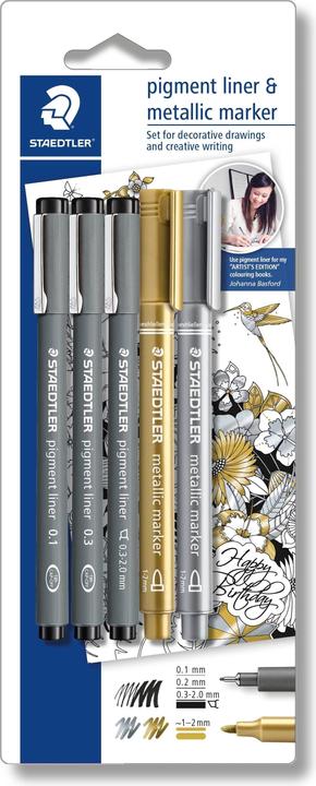 Immagine prodotto Staedtler fodera a pigmenti 308 Fineliner (0.30 mm, 5 x)
