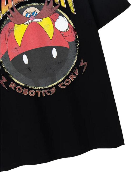 Actual product image Sonic The Hedgehog Mens Doctor Eggman Short-Sleeved T-Shirt (XXL)