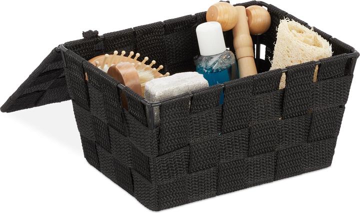 Produktbild Relaxdays Aufbewahrungskorb (1 x, 19.5 x 14.5 x 10.5 cm)