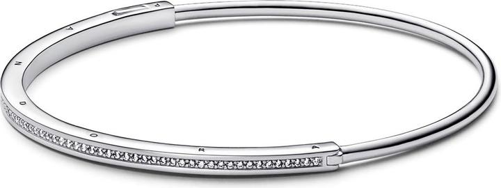 Pandora Armreif Signature Pavé (16 cm, Sterling Silber, beschmücktes Sterling Silber)