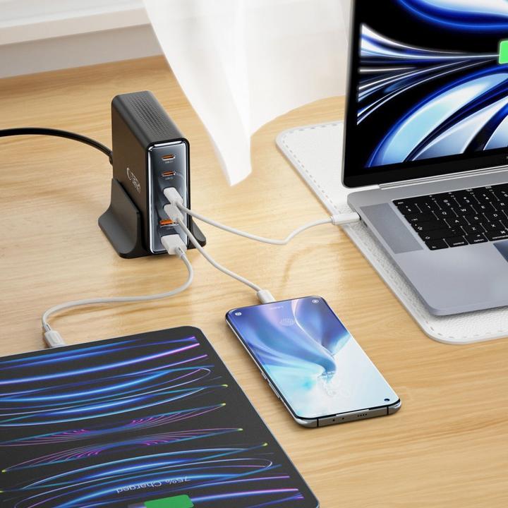 Produktbild Tech-Protect DC80W-GAN 6-PORT PD80W/QC3.0 Charging Station - Black (80 W)