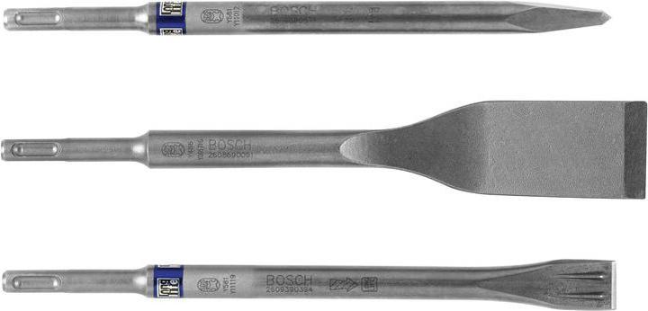 Actual product image Bosch Professional Zubehör 3-piece chisel set, SDS plus, 0/20/40 mm (250 mm)