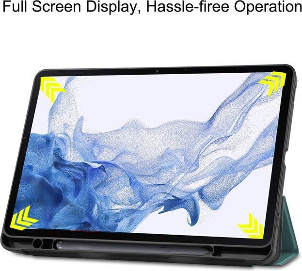 Produktbild MU Classic Dreifach faltbare Leder Hülle (Galaxy Tab S8)