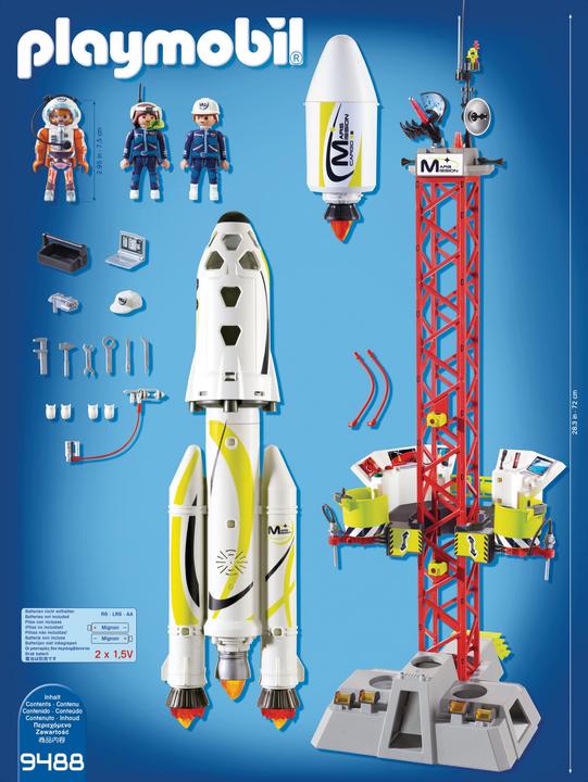 Image du produit Playmobil Fusée martienne avec rampe de lancement (9488, Espace Playmobil)