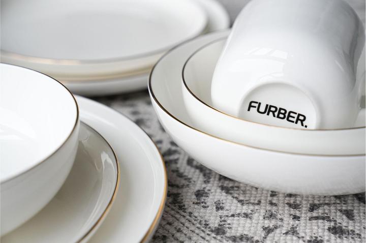 Image du produit Furber Assiettes petit déjeuner & dessert (6 x, 21 cm)
