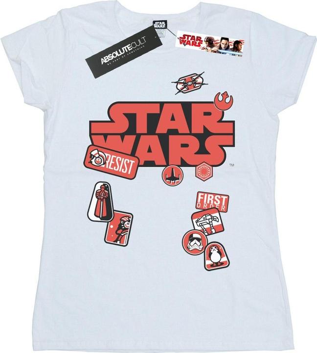 Image du produit Star Wars - T-shirt THE LAST JEDI BADGES - Femme (L)