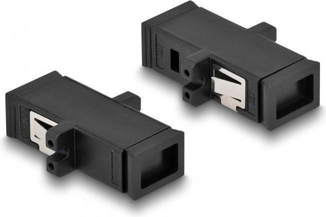 Actual product image Delock Fibre optic coupling MTRJ socket to MTRJ socket black (CAT6, 0.03 m)