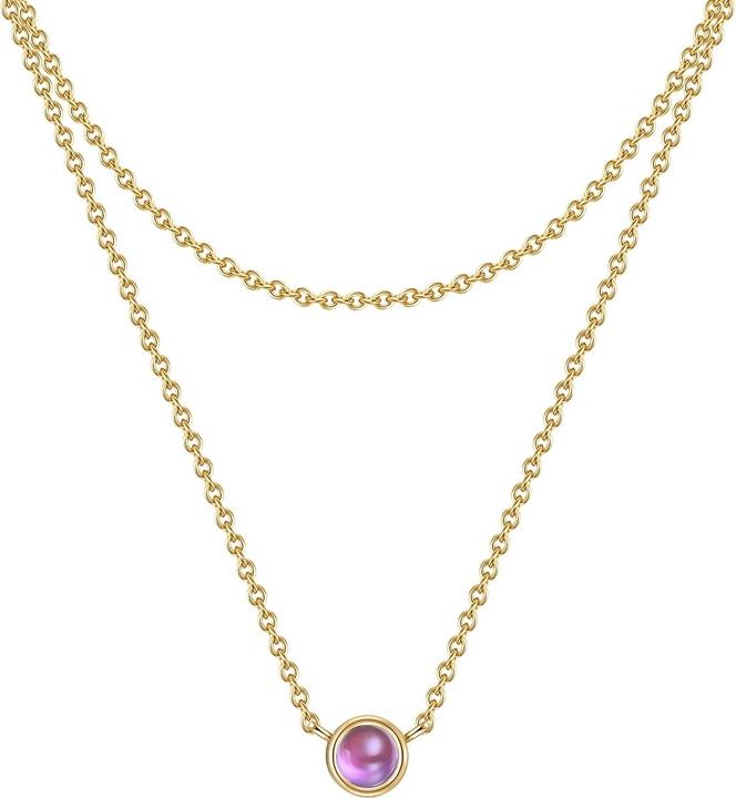 Produktbild Glanzstücke München Damen Sterling Silber Amethyst gelbgold 42,0/36,0 cm Basiskette + 5,0 cm Verläng - 29928 (Sterling Silber)