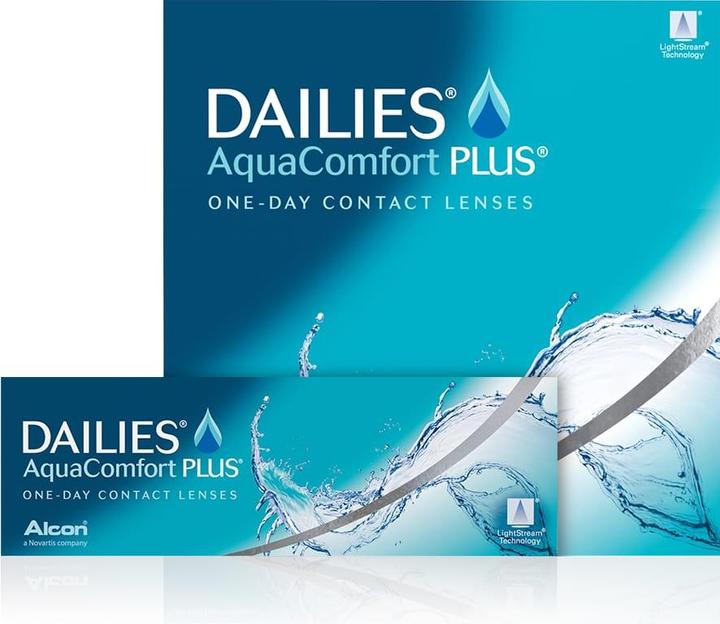 Actual product image Dailies AquaComfort Plus 90 (90 Piece, Daily lens, Spherical)