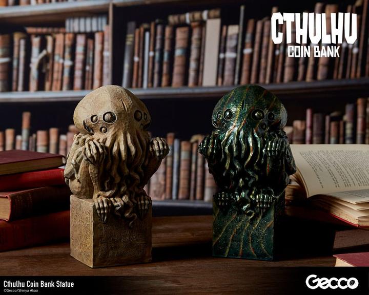 Image du produit Gecco H.P. Lovecraft Cthulhu Mythos Tirelire Statue Cthulhu (Original Color) 24 cm