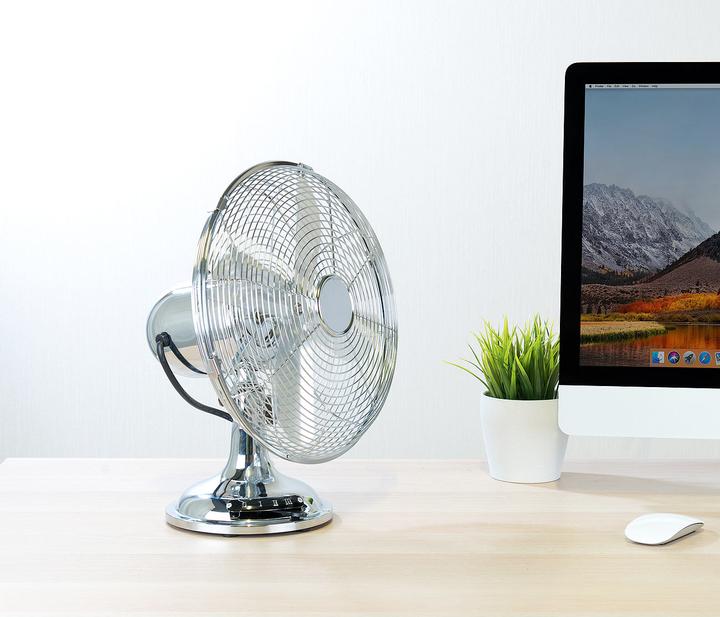 Image du produit Sichler Ventilateur de table entièrement métallique au look rétro (57.80 dB)