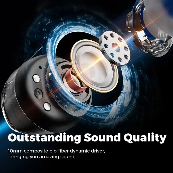Productafbeelding Soundpeats Clear Dot TWS Hoofdtelefoon zwart (10 h, Draadloze)