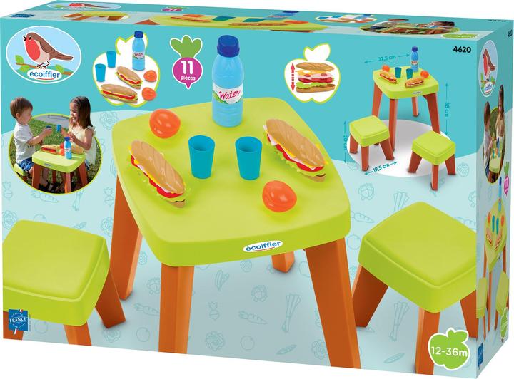 Immagine prodotto Ecoiffier Set da gioco per tavolo da picnic, 10 pezzi.