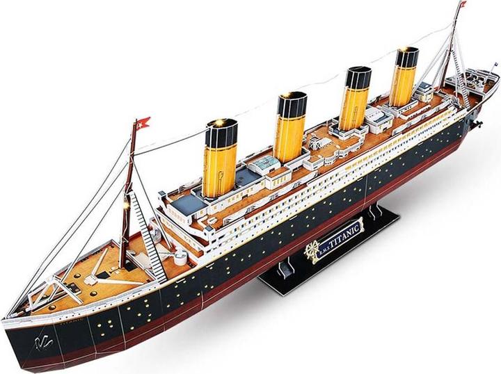 Actual product image Cubicfun Titanic LED (266 pieces)
