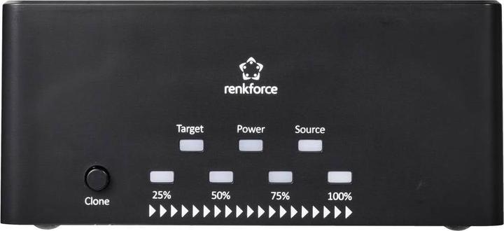 Immagine prodotto Renkforce RF-5576396 Docking station per hard disk SATA USB 3.2 Gen 1 (USB 3.0) con funzione clone