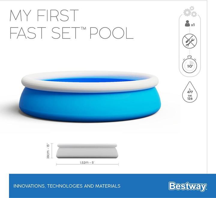 Produktbild Bestway Swimmingpool mit aufblasbarem Rand
