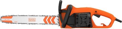 Actual product image Black & Decker 2200 watt chainsaw, 45cm bar length, tool-free chain tensioner (Electric chain saw)