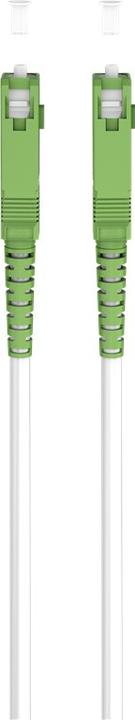 Actual product image Goobay Fibre optic cable FTTH, singlemode OS2 White, white Simplex, 20 m (S/UTP, 20 m)