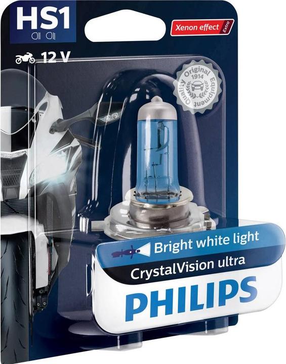 Produktbild Philips MotorradScheinwerferlampe CrystalVision ultra Moto (HS1)