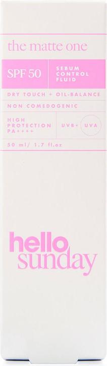 Produktbild Hello sunday the matte one Oil control moisturiser SPF 50 (50 ml, Tagescreme, SPF 50)