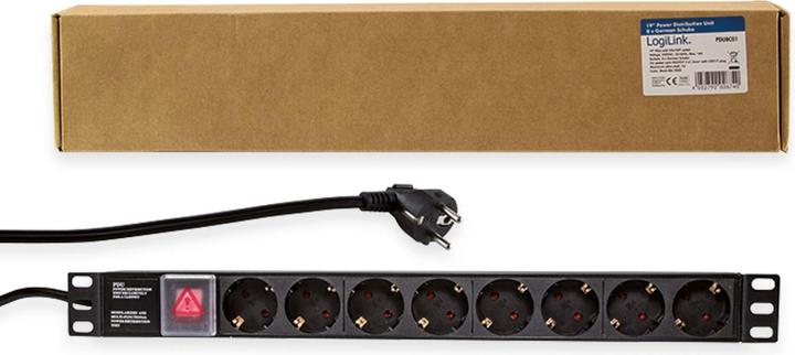 Produktbild LogiLink Steckdosenleiste (8 x, CEE 7/3, 2 m)