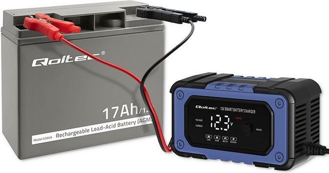 Produktbild Qoltec 53046 AGM Batterie | 12V | 17Ah | max. 255A (12 V, 17 Ah)