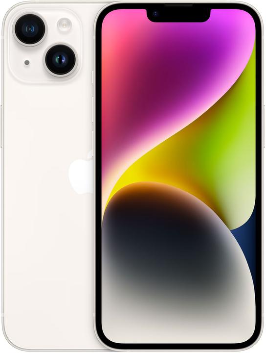 Apple iPhone 14 (128 GB, Starlight, 6.10", SIM + eSIM, 12 Mpx, 5G)