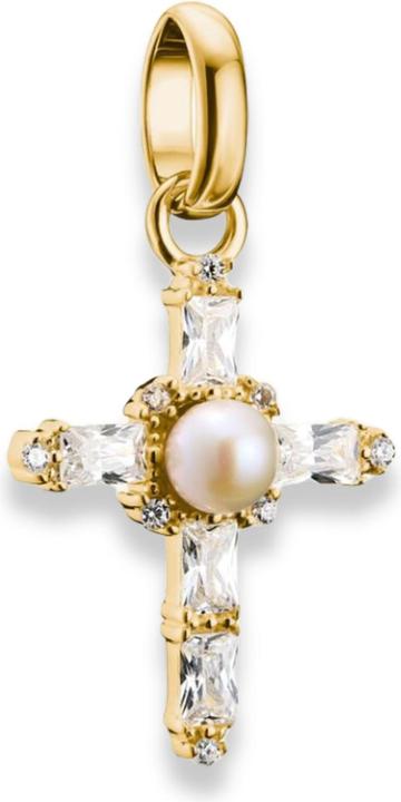 Thomas Sabo Charm-Anhänger Vintage Kreuz Connect vergoldet (Silber 925)