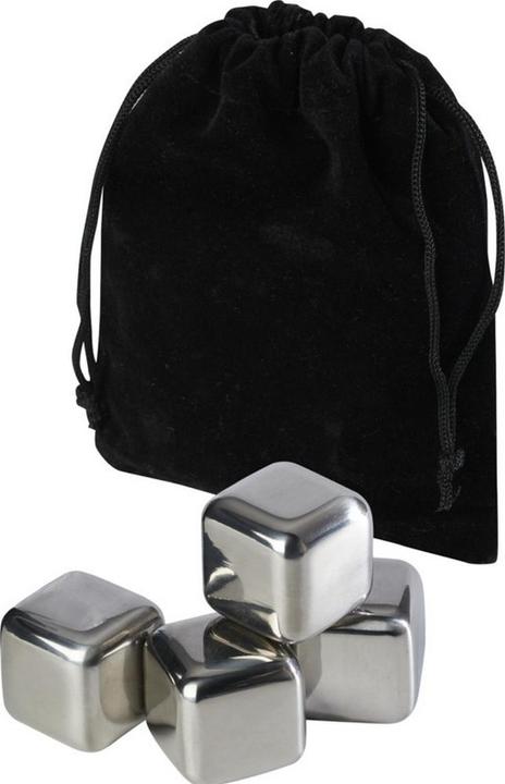 Immagine prodotto Generic Froz, cubetti di ghiaccio riutilizzabili in acciaio inox, confezione da 4 pezzi (Pietre di whisky)