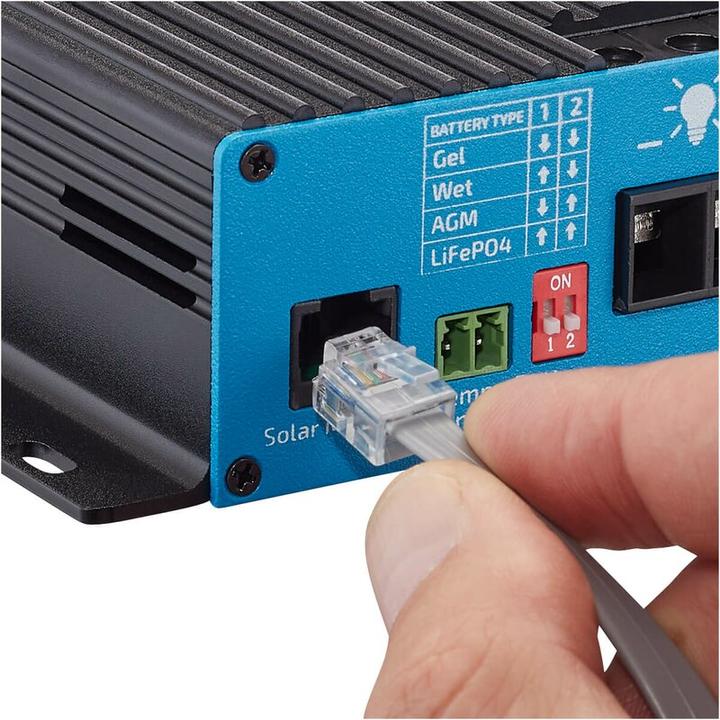 Actual product image Ective MPPT Solar Charge Controller SC20 240/480WP Solar Controller for 12V and 24V Batteries