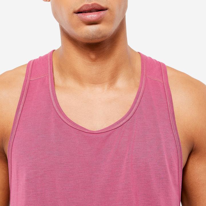 Actual product image Domyos Top men's stringer - pink