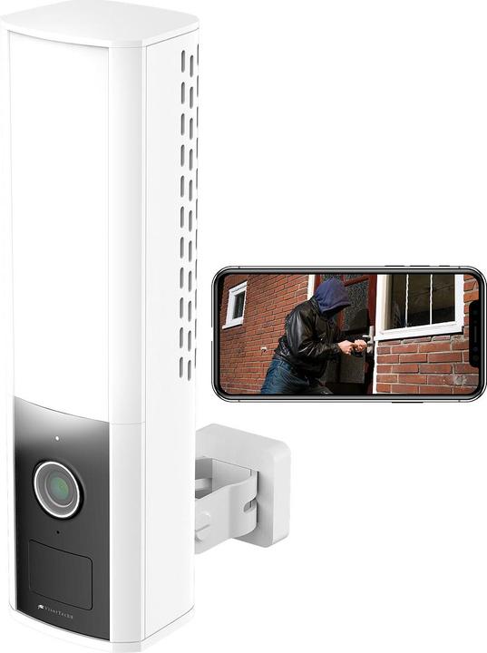 Immagine prodotto VisorTech Lampada da parete per esterni a LED e telecamera WLAN 2K (1000 lm, IP65)