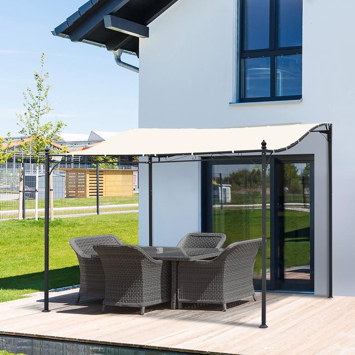 Produktbild Outsunny Gartenpavillon mit geschwungenem Dach (297 cm, 297 cm)