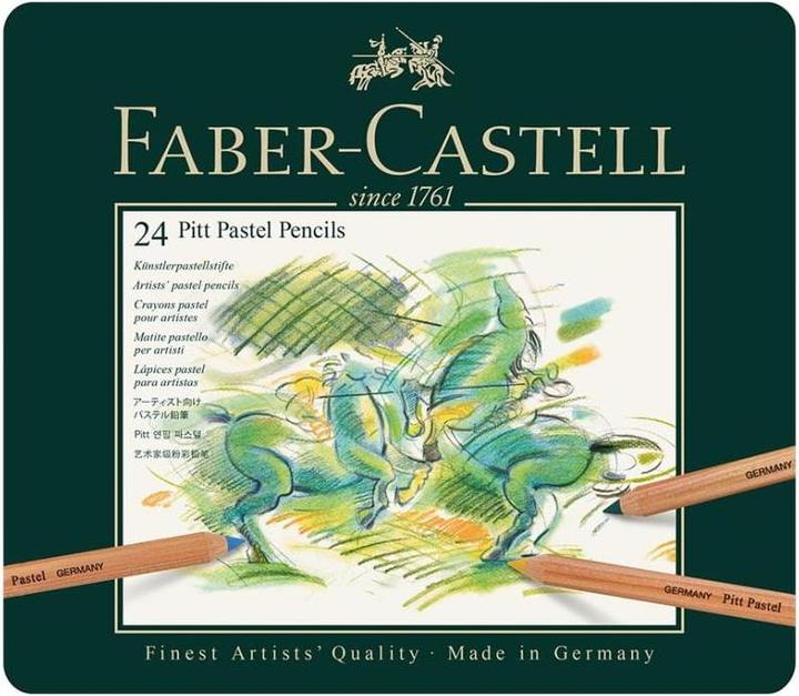 Image du produit Faber-Castell Crayon de couleur PITT PASTELL (Multicolore, 24 x)