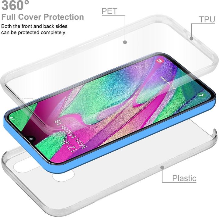 Produktbild Cadorabo TPU 360 Grad Case Cover (Samsung Galaxy A40)