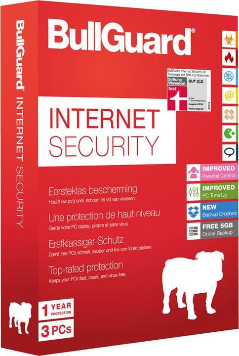 Produktbild BullGuard Internet Security 2014 - bok (3 User, 12 Monate)